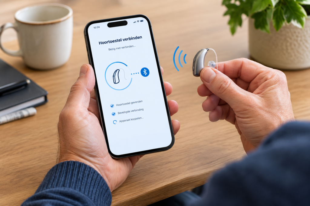 Hoortoestel verbinden via smartphone
